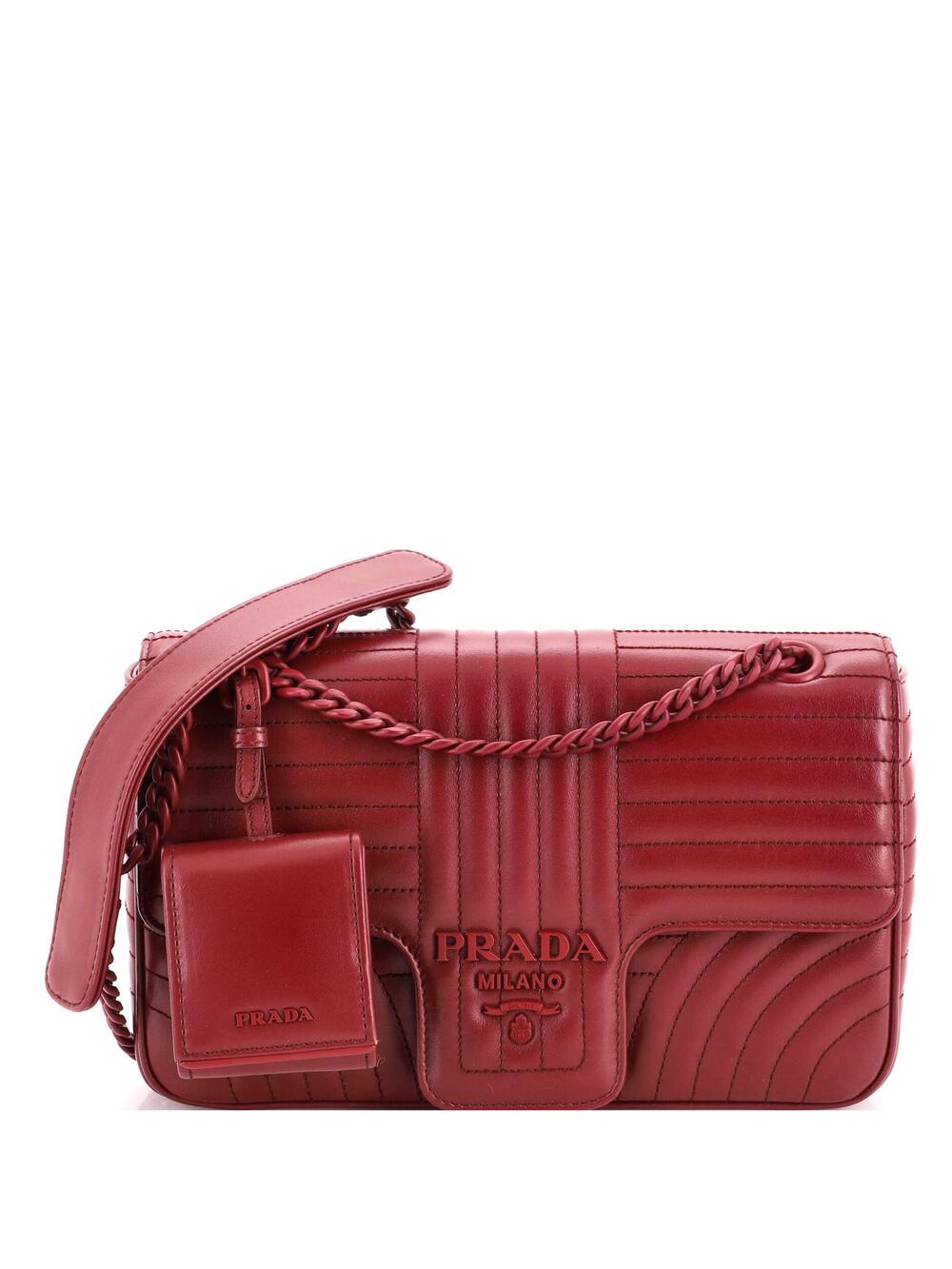 Prada Chain Flap Shoulder Bag Diagramme #377374P17B